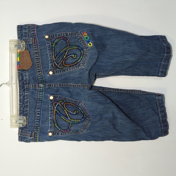 Coogi Colorful Embroidered Slim-Fit Bermuda Shorts Junior Women's Size 13/14 - Picture 1 of 10